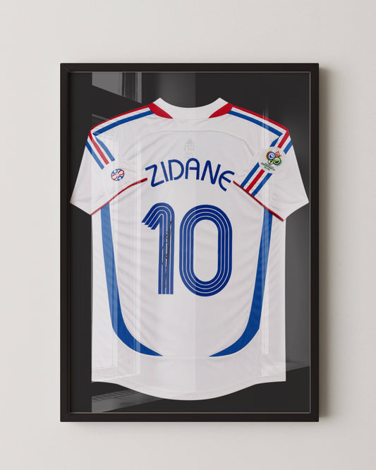ZINEDINE ZIDANE - SIGNED FRANCE WORLD CUP 2006 WHITE JERSEY