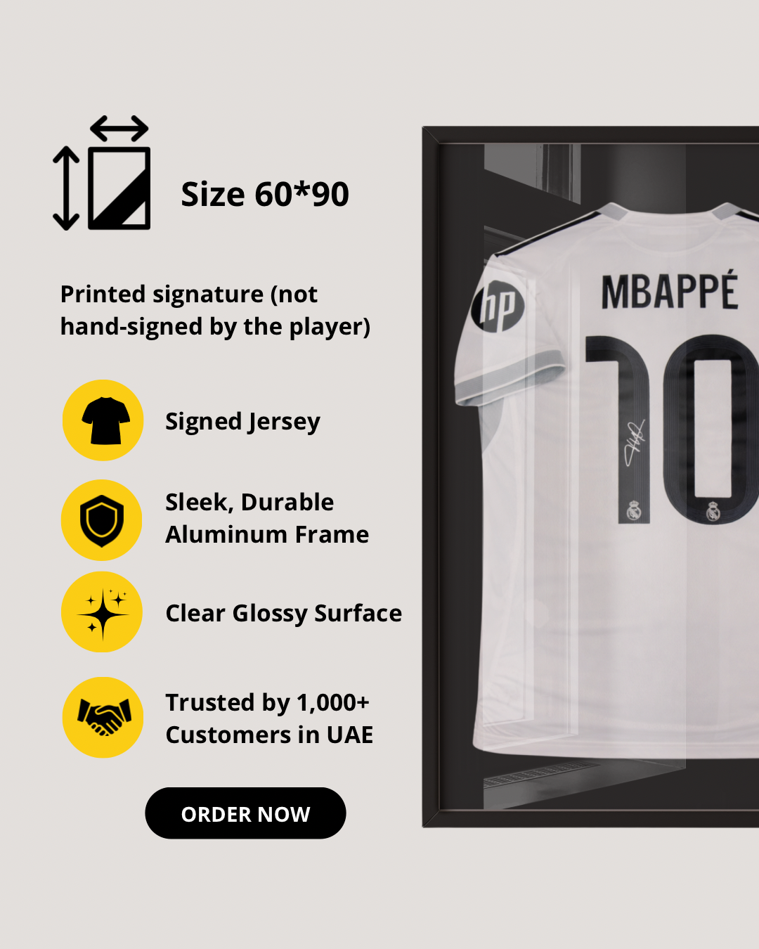 KYLIAN MBAPPE - SIGNED REAL MADRID WHITE 2025/2026 JERSEY