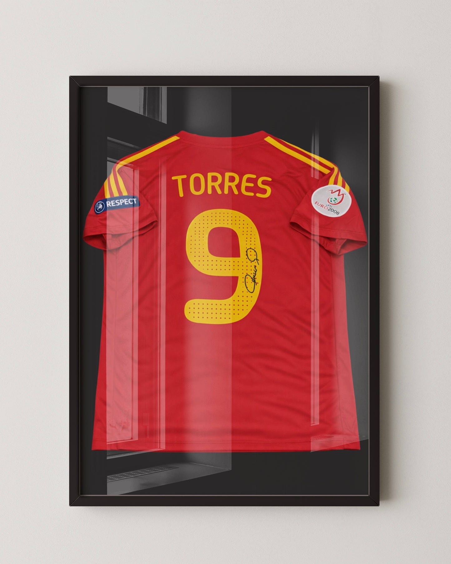 FERNANDO TORRES - SIGNED SPAIN EURO 2008 JERSEY