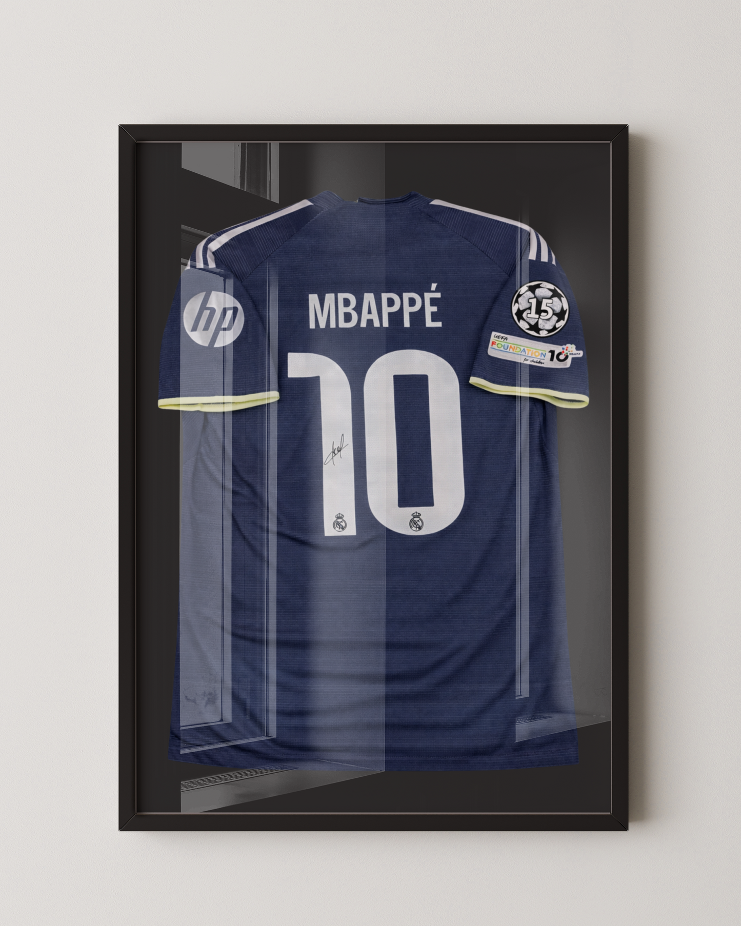 KYLIAN MBAPPE - SIGNED REAL MADRID GREY BLUE 2025/2026 JERSEY