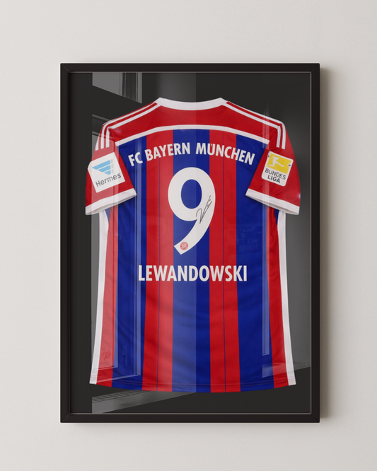 LEWANDOWSKI - SIGNED BAYERN MÛNCHEN 2014/2015 JERSEY