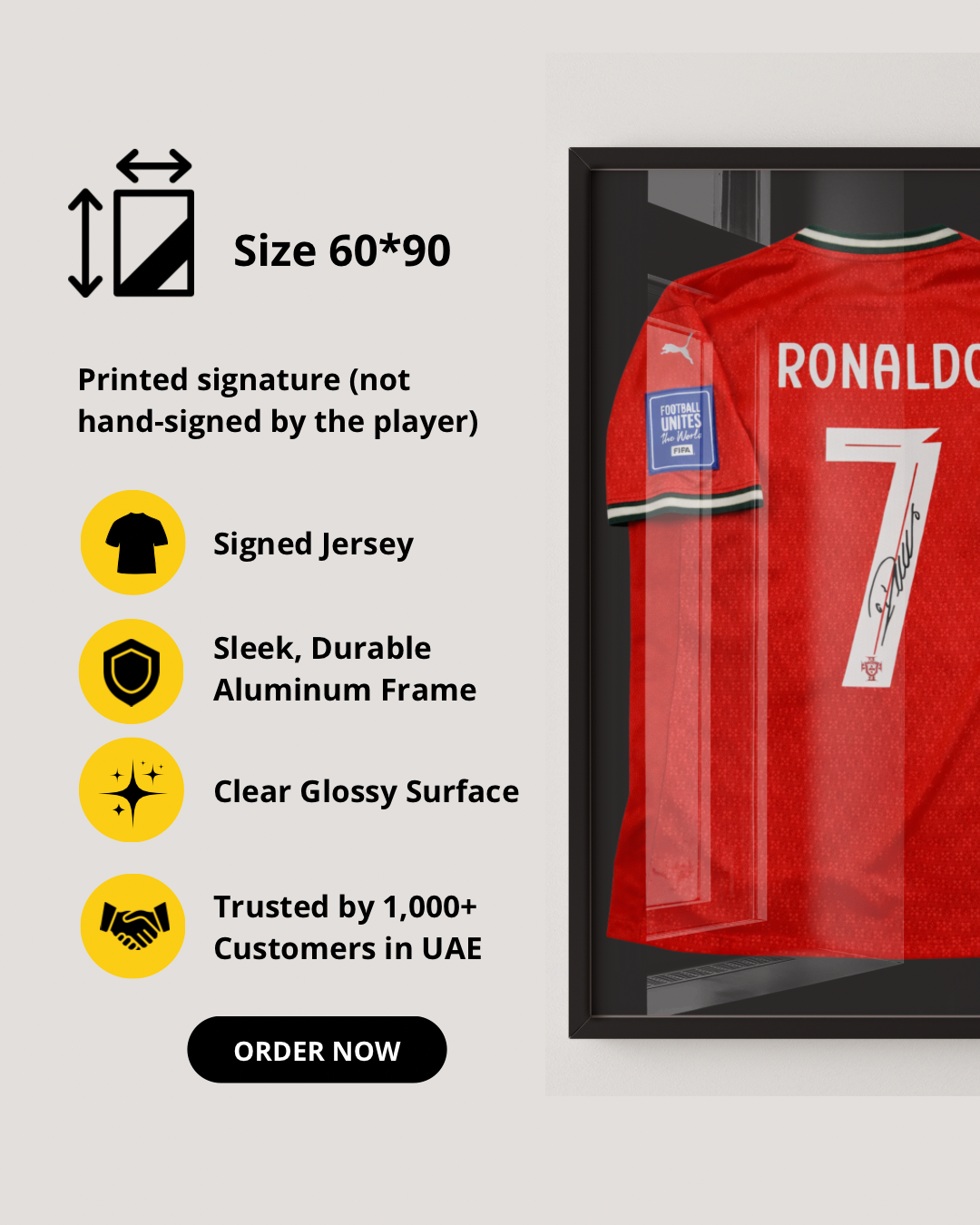 CRISTIANO RONALDO - SIGNED PORTUGAL WORLD CUP 2026 JERSEY