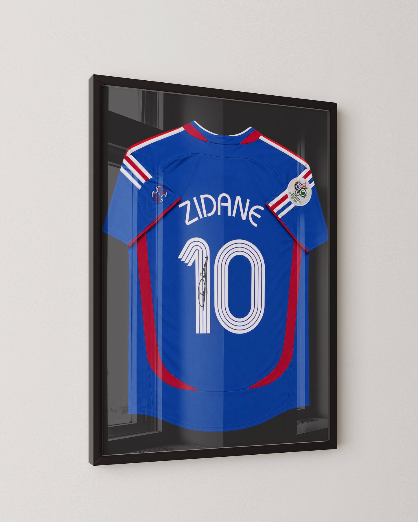 ZINEDINE ZIDANE - SIGNED FRANCE WORLD CUP 2006 BLUE JERSEY
