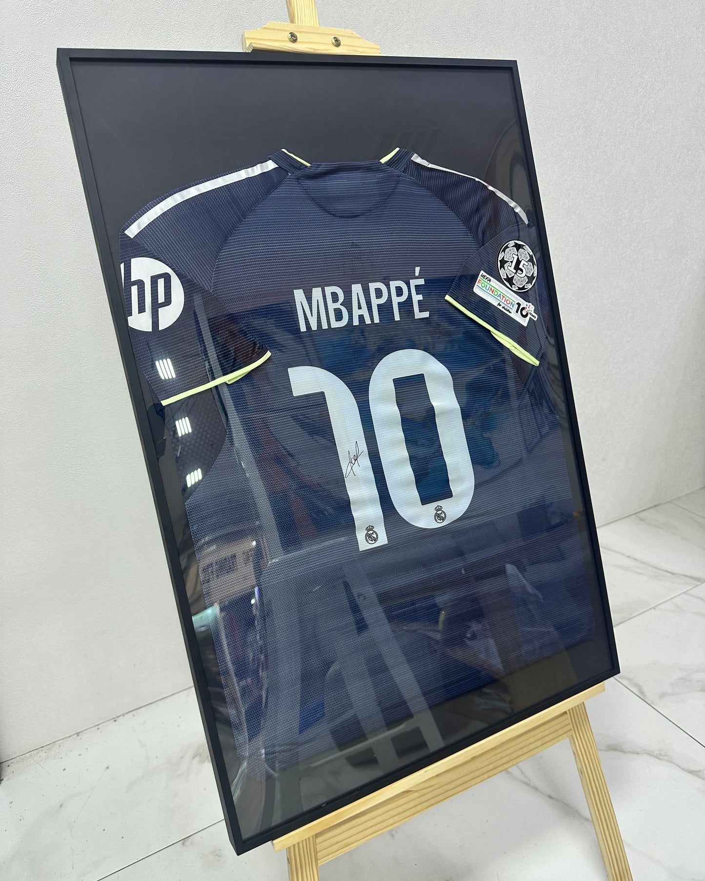 KYLIAN MBAPPE - SIGNED REAL MADRID GREY BLUE 2025/2026 JERSEY