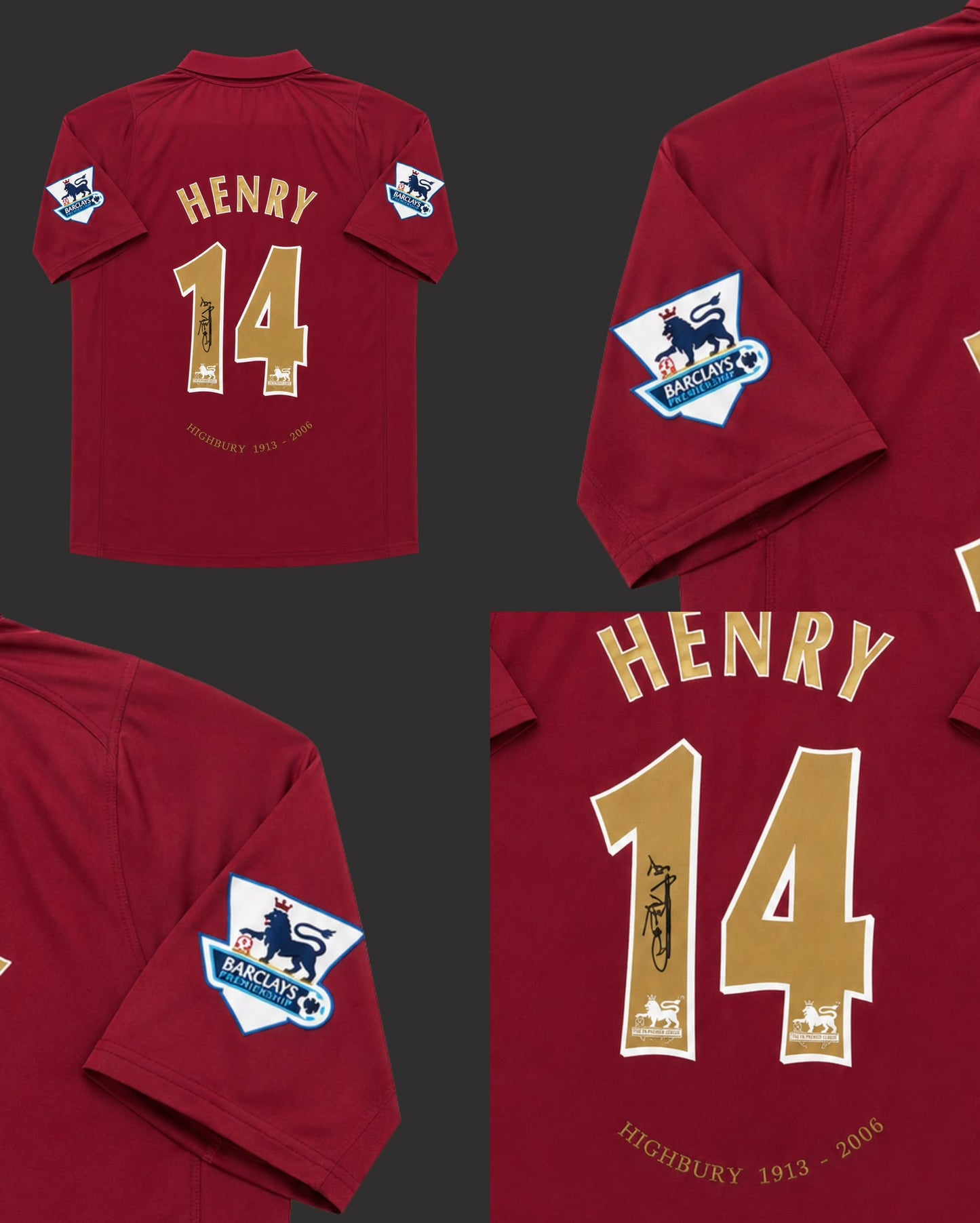 THIERRY HENRY - SIGNED ARSENAL 2005/2006 JERSEY
