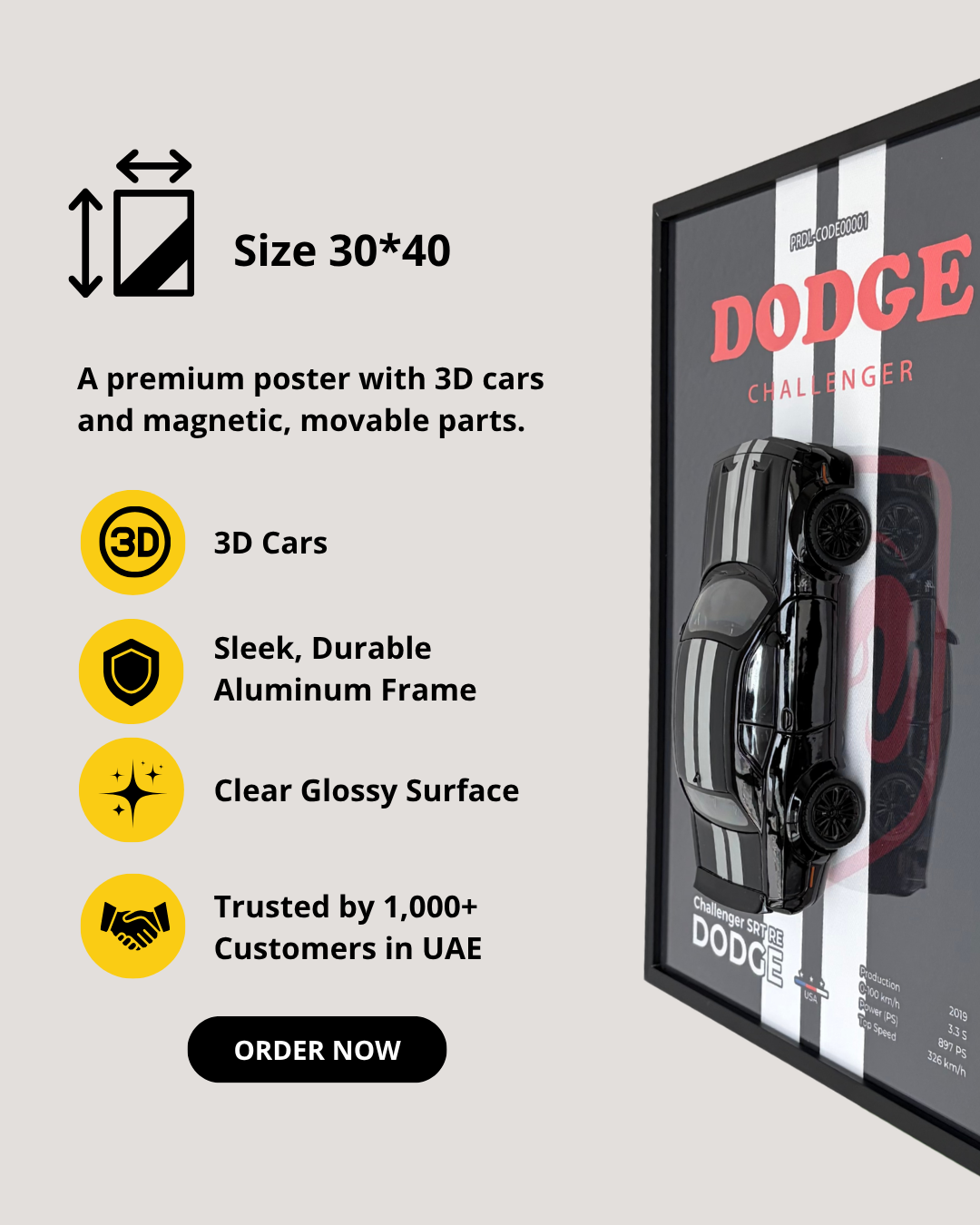 3D DODGE CHALLENGER - SRT RE
