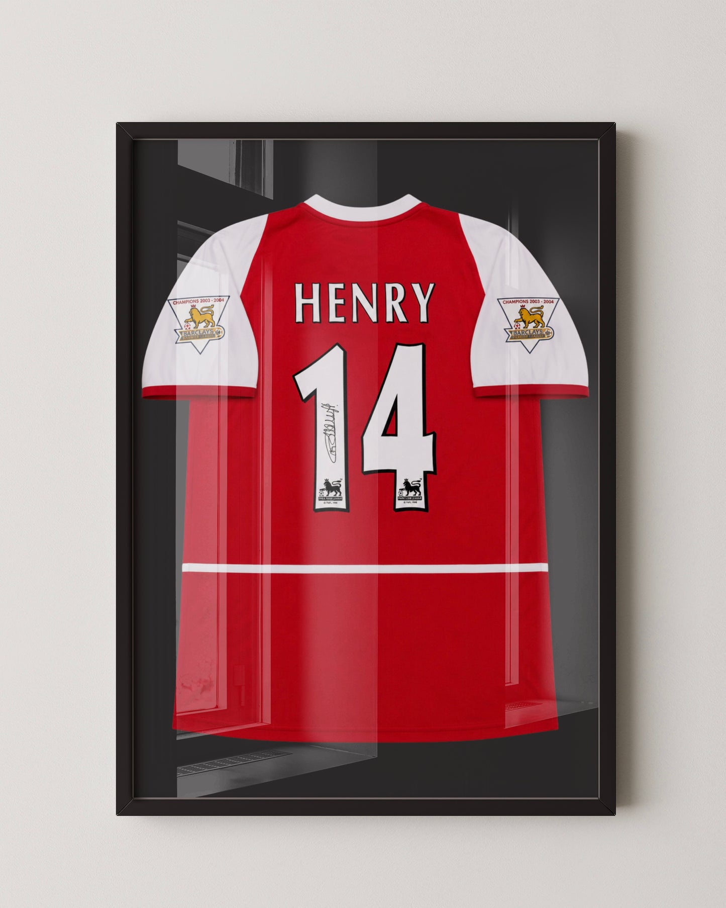 THIERRY HENRY - SIGNED ARSENAL 2003/2004 INVINCIBLES HOME JERSEY