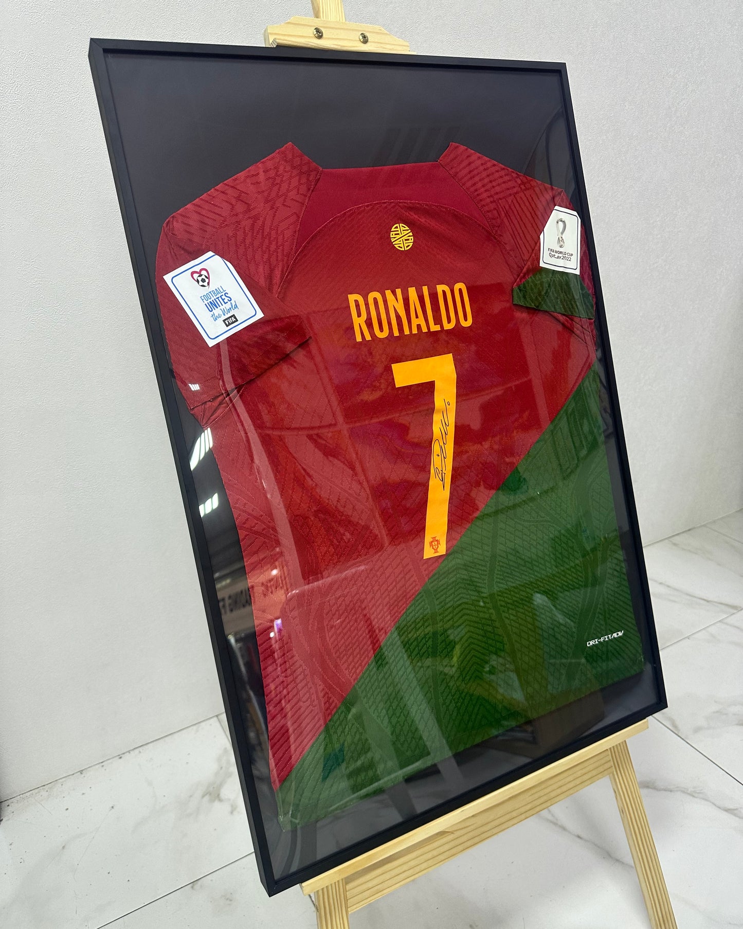 CRISTIANO RONALDO - SIGNED PORTUGAL QATAR WORLD CUP 2022 JERSEY