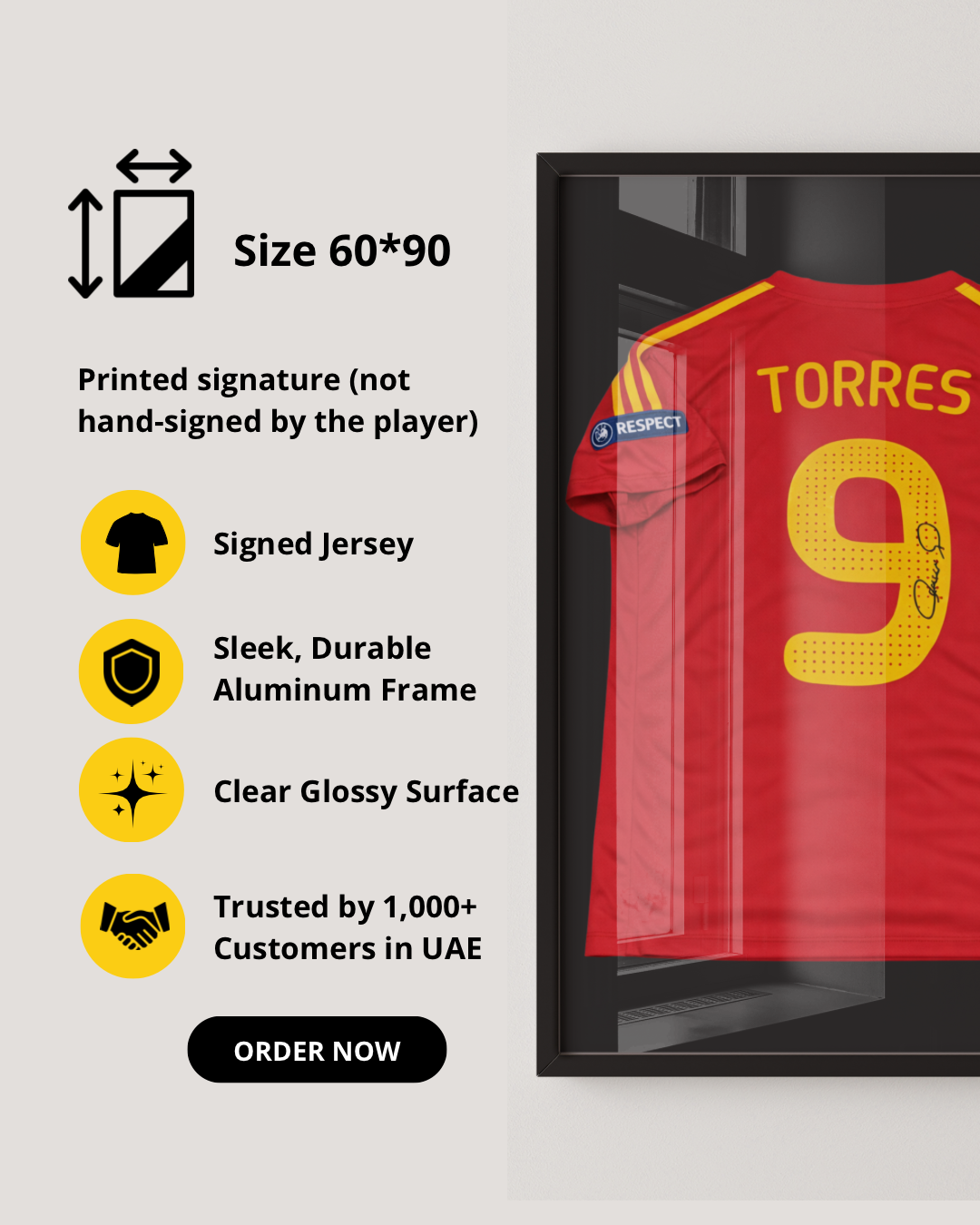 FERNANDO TORRES - SIGNED SPAIN EURO 2008 JERSEY