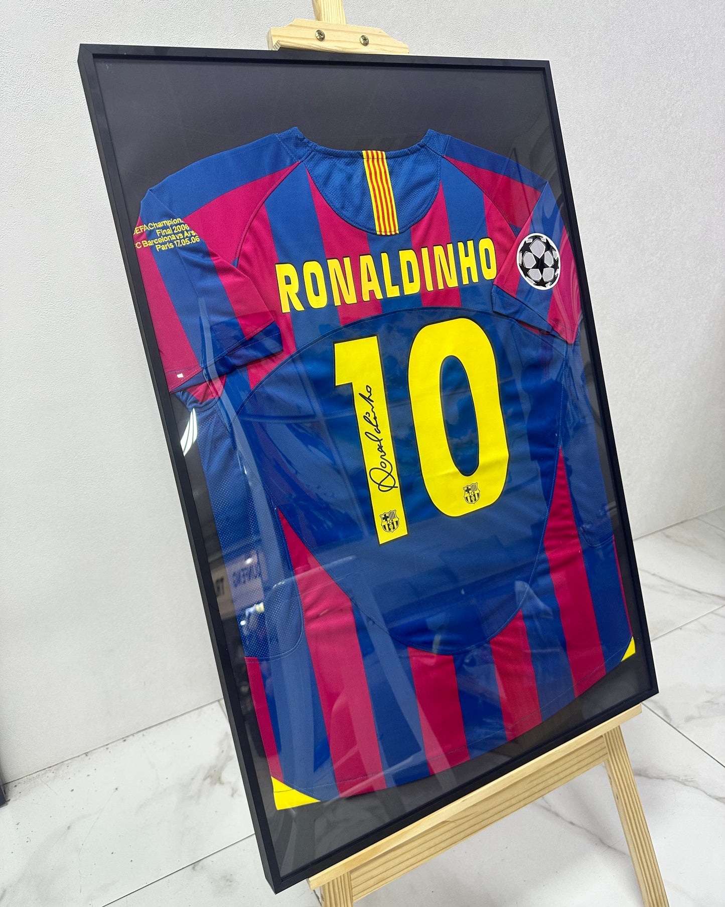 RONALDINHO - CHAMPIONS LEAGUE FINAL 2006 BARCALONA JERSEY