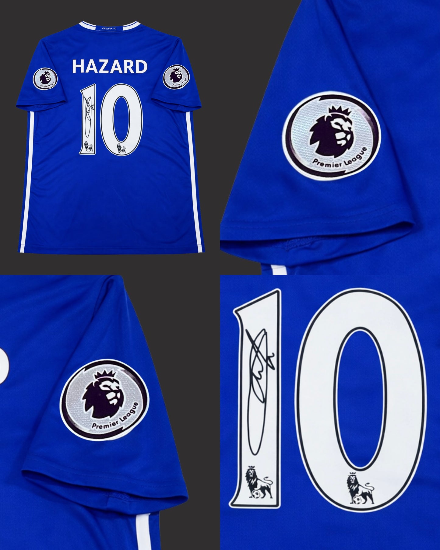 EDEN HAZARD - SIGNED CHELSEA 2016/2017 JERSEY