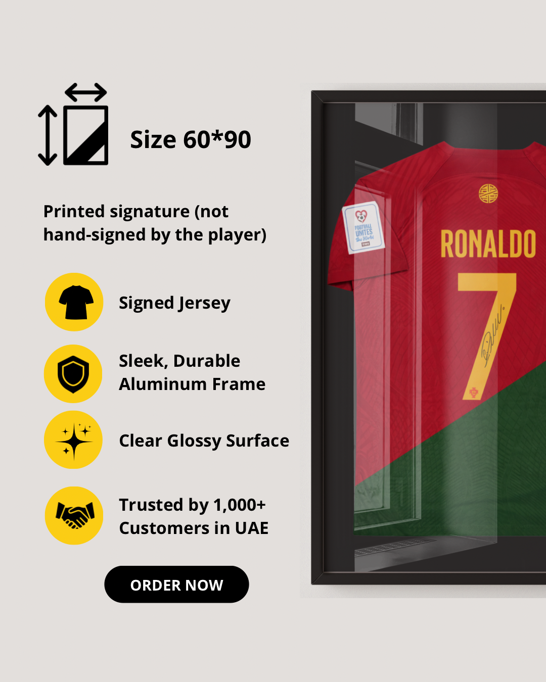 CRISTIANO RONALDO - SIGNED PORTUGAL QATAR WORLD CUP 2022 JERSEY