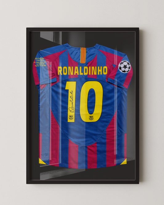 RONALDINHO - CHAMPIONS LEAGUE FINAL 2006 BARCALONA JERSEY