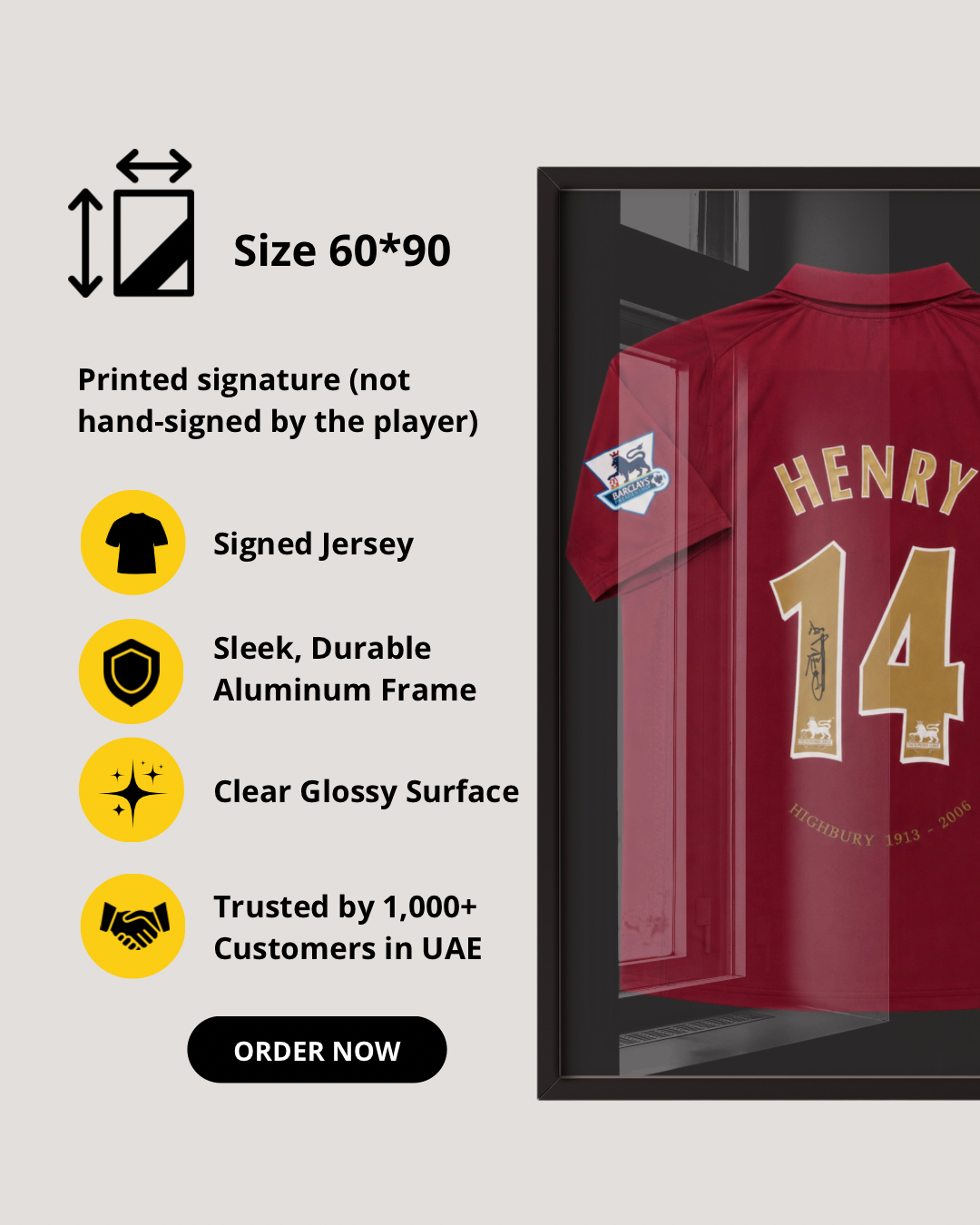 THIERRY HENRY - SIGNED ARSENAL 2005/2006 JERSEY
