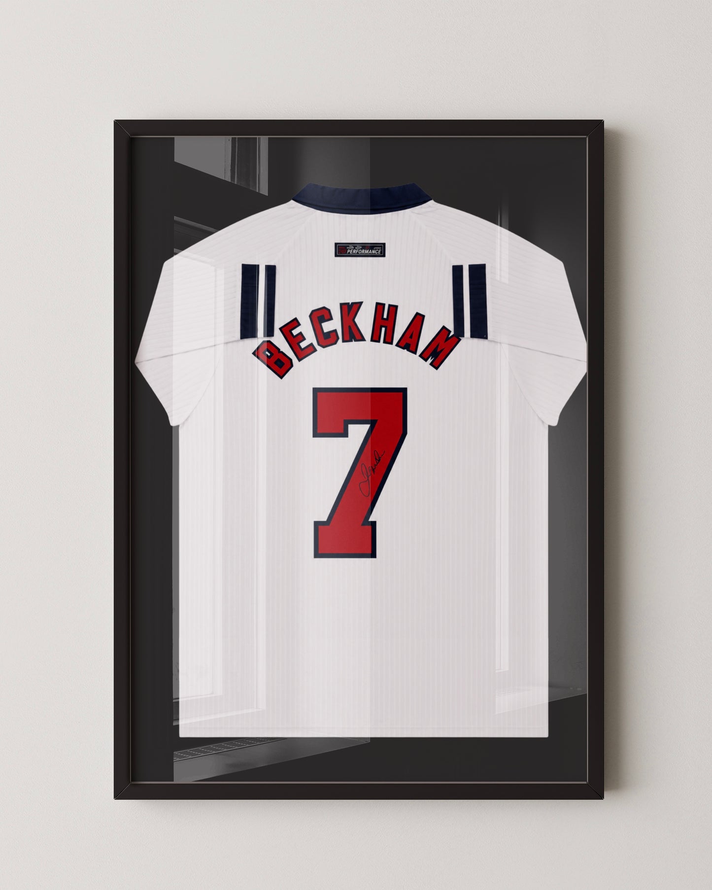 DAVID BECKHAM - SIGNED ENGLAND WORLD CUP 1998 JERSEY