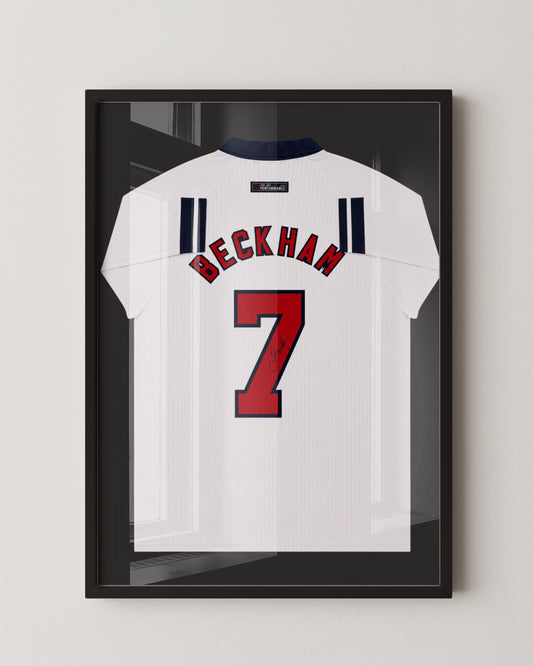 DAVID BECKHAM - SIGNED ENGLAND WORLD CUP 1998 JERSEY