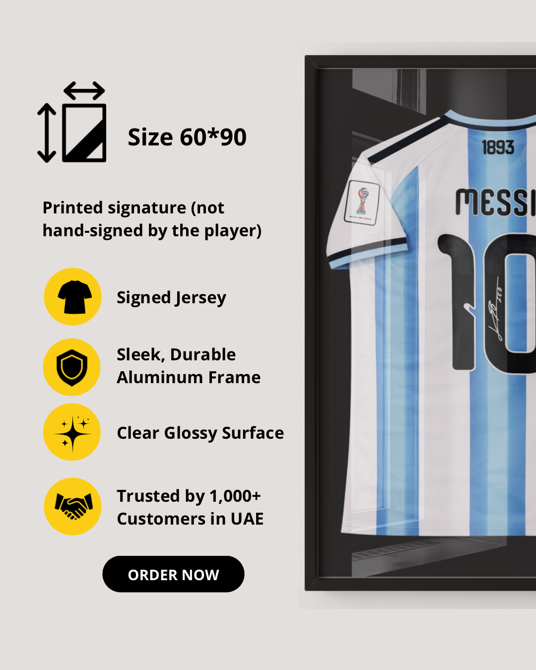 MESSI - SIGNED ARGENTINA 2026 WORLD CUP JERSEY