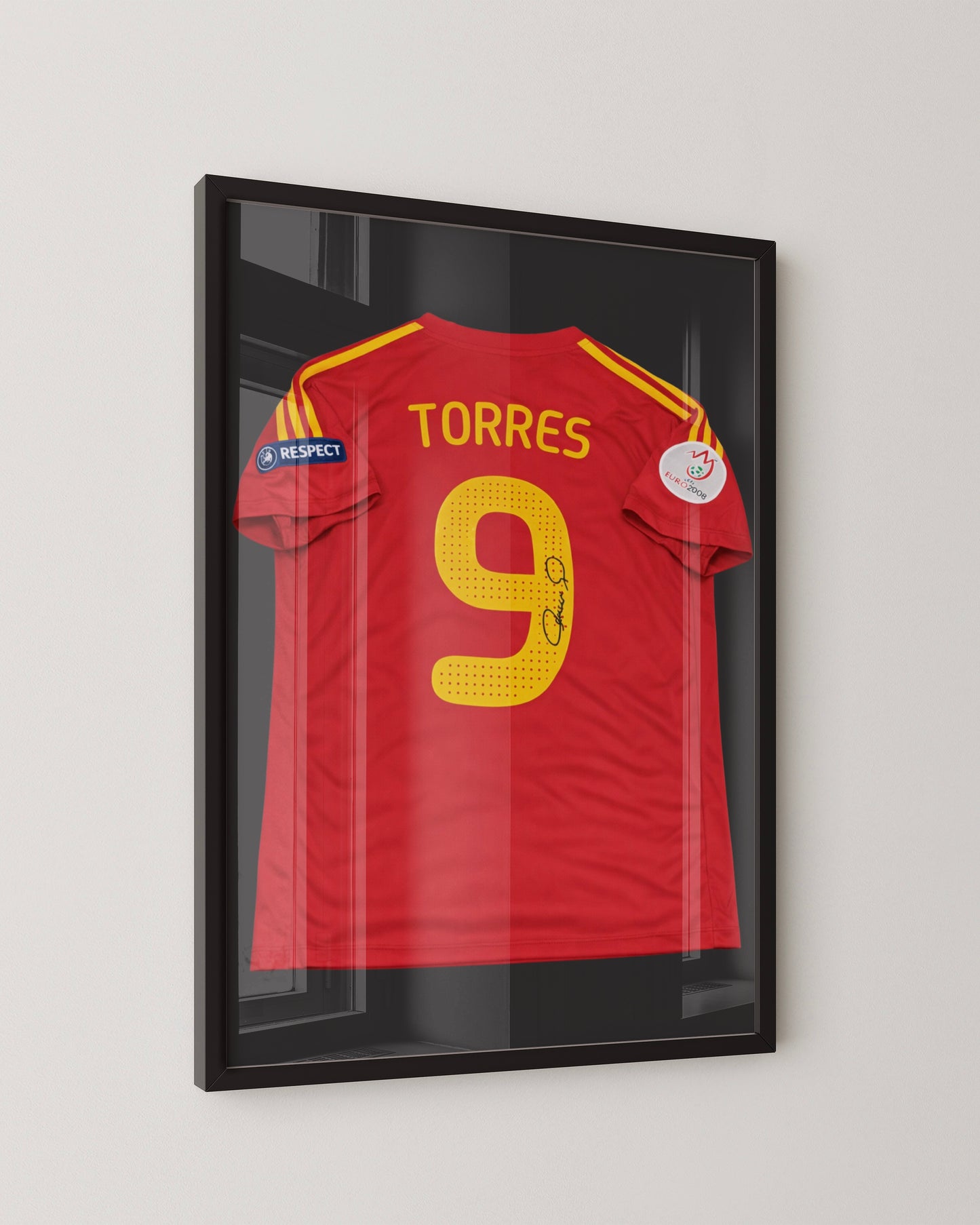 FERNANDO TORRES - SIGNED SPAIN EURO 2008 JERSEY