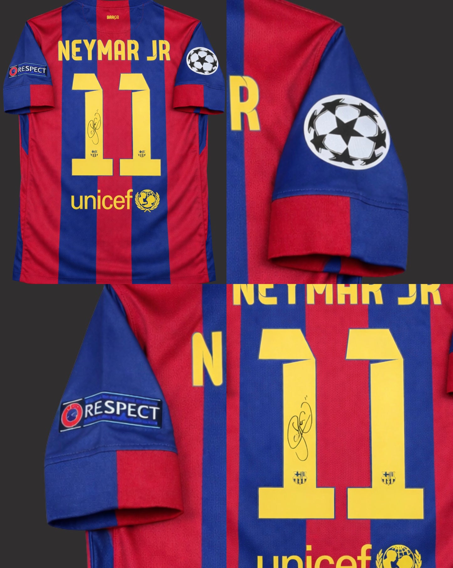 NEYMAR JR - SIGNED BARCALONA 2014/2015 JERSEY