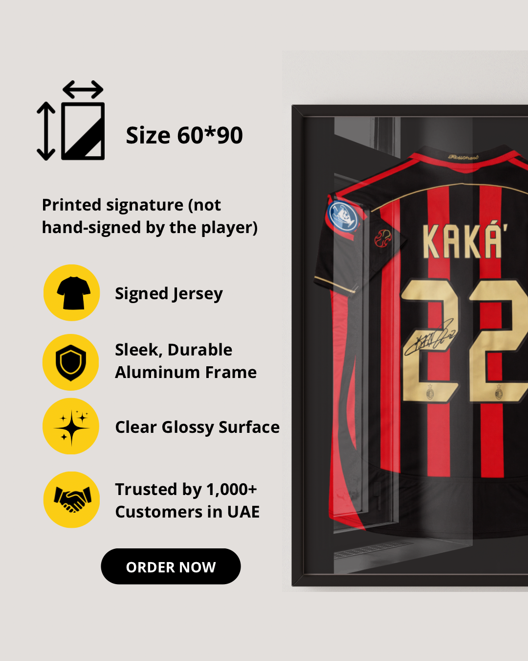 KAKA - SIGNED AC MILAN 2006/2007 JERSEY