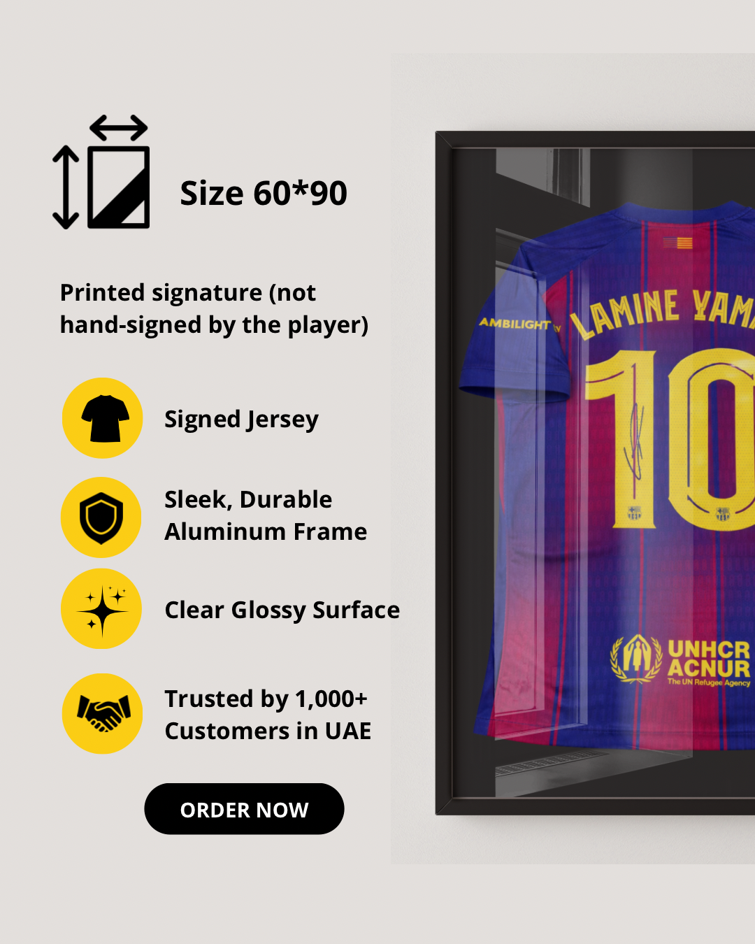 LAMINE YAMAL - SIGNED BARCALONA 2025/2026 JERSEY