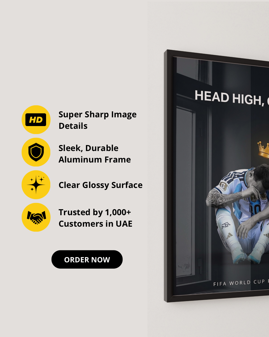 LEO MESSI - HEAD HIGH, GOAT
