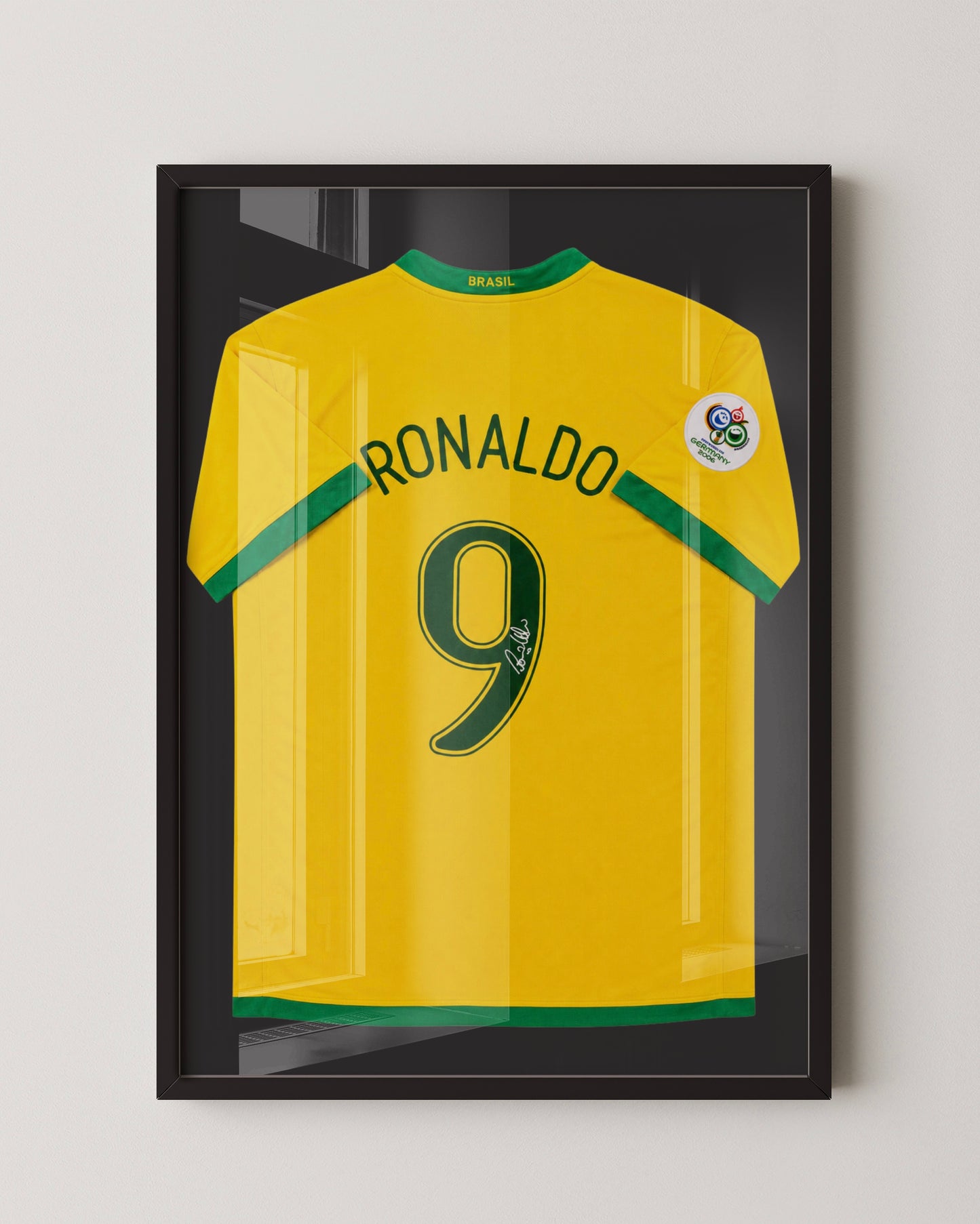 RONALDO NAZÁRIO R9 - SIGNED BRAZIL WORLD CUP 2006 JERSEY