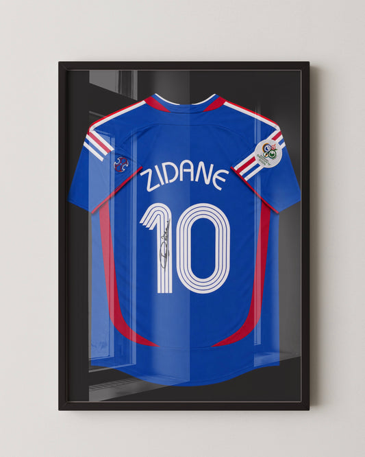 ZINEDINE ZIDANE - SIGNED FRANCE WORLD CUP 2006 BLUE JERSEY