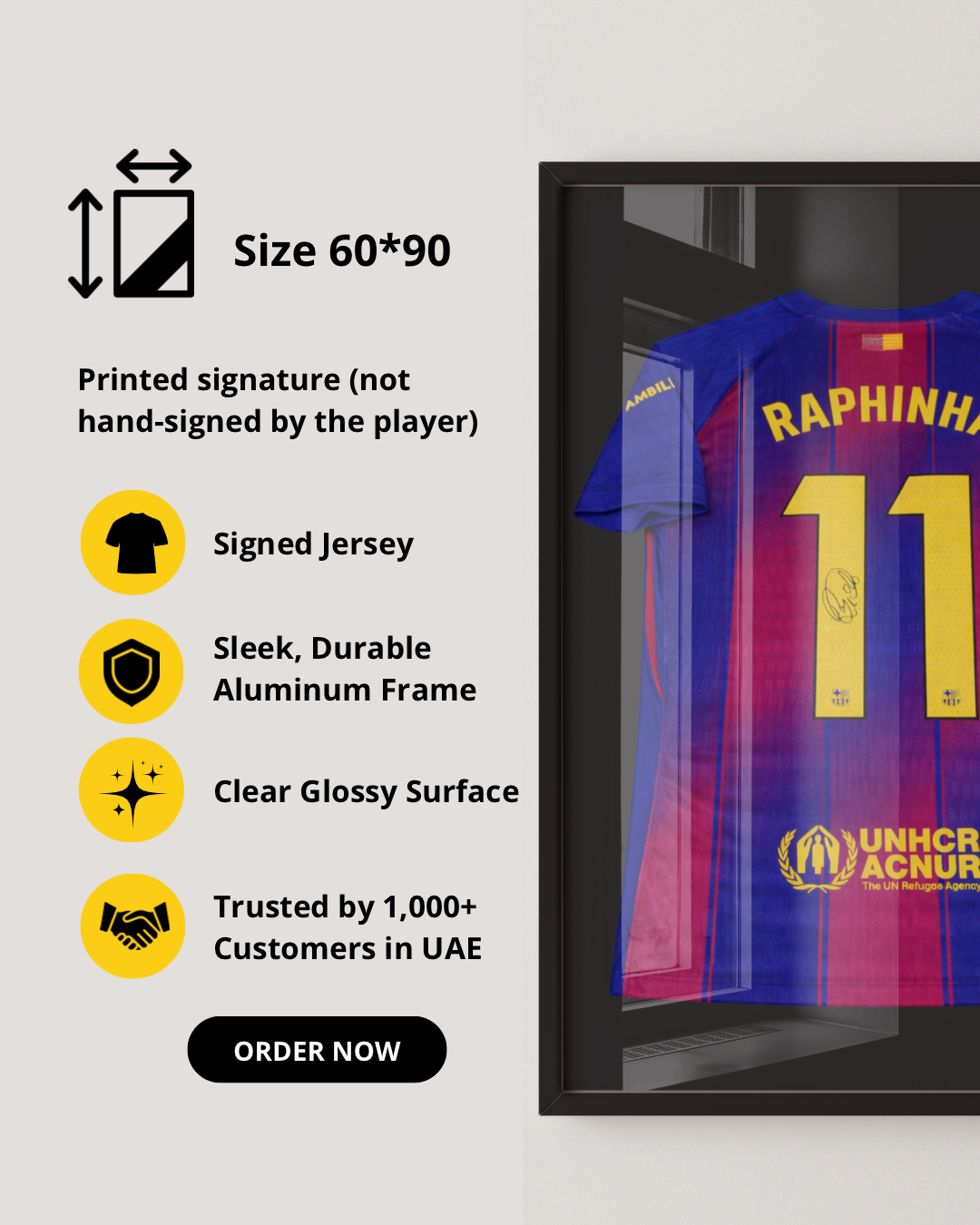 RAPHINHA - SIGNED BARCALONA 2025/2026 JERSEY