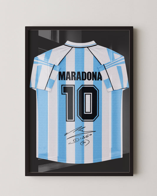 DIEGO MARADONA - SIGNED ARGENTINA WORLD CUP 1994 JERSEY