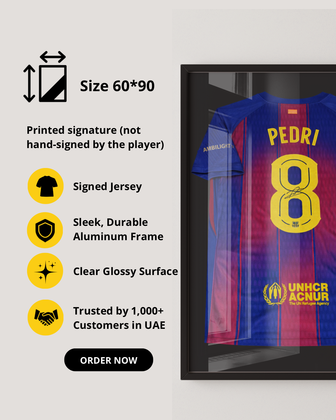 PEDRI - SIGNED BARCALONA 2025/2026 JERSEY